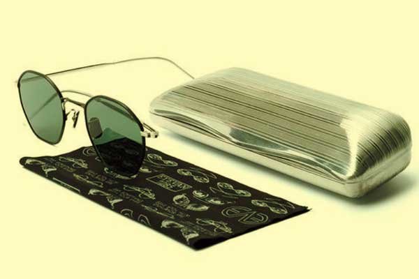 النظارات الشمسية للرجال Oliver Spencer Eyevan 772 Grey/Black