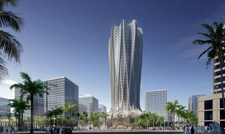 "زهرة الخزامى" برج مبتكر بأنامل زها حديد في قطر