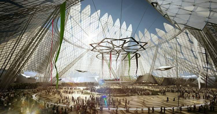 "ساحة الوصل" أيقونة معمارية في قلب اكسبو دبي 2020