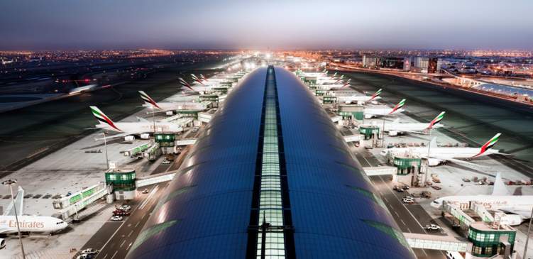 مطار دبي الثالث بقائمة أكبر المطارات عالميّا