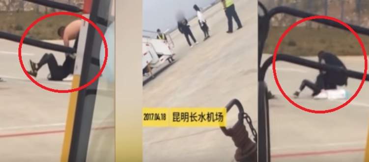 بالفيديو...شجار وضرب بين زوجين يؤخر إقلاع طائرة