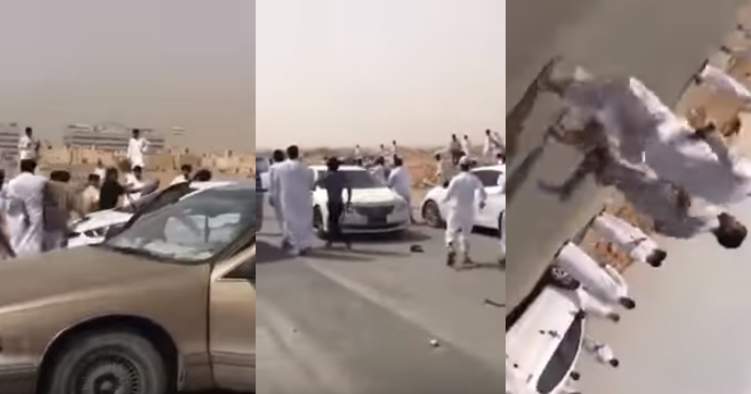 بالفيديو.. فوضى واشتباكات بالأسلحة في الرياض
