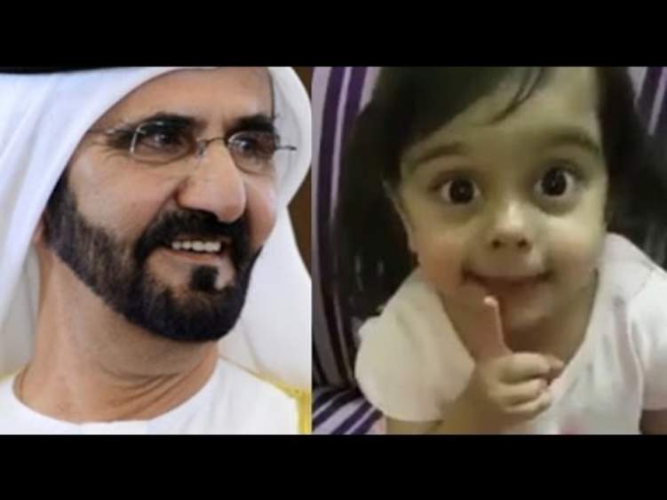 بالفيديو...طفلة تقلد الشيخ محمد بن راشد، حاكم دبي بشكل مدهش والحاكم يبحث عنها