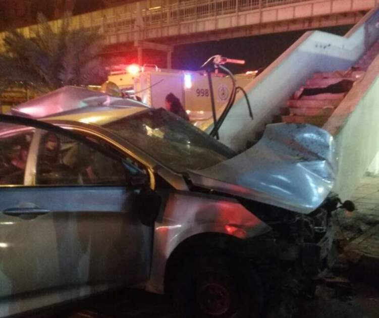 مصرع 5 شباب في حادث مروري شنيع بالمدينة المنورة (صور)