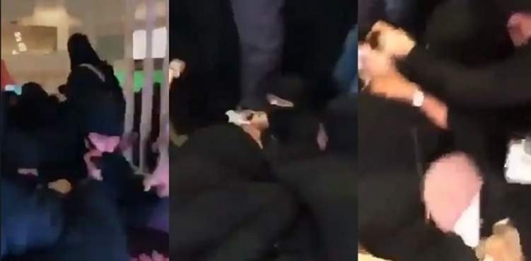 بالفيديو...مشاجرة عنيفة بين نساء داخل مول في محافظة الطائف