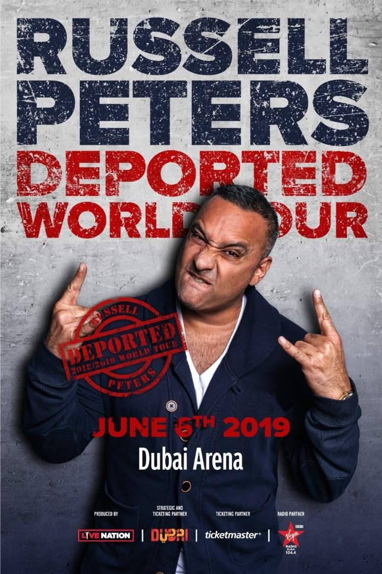 الكوميديان راسل بيترز في دبي قريباً