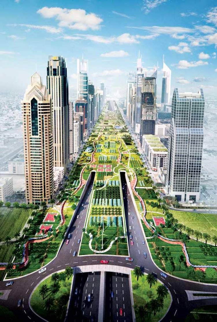 دبي تحتضن أطول منتزه زراعي في العالم