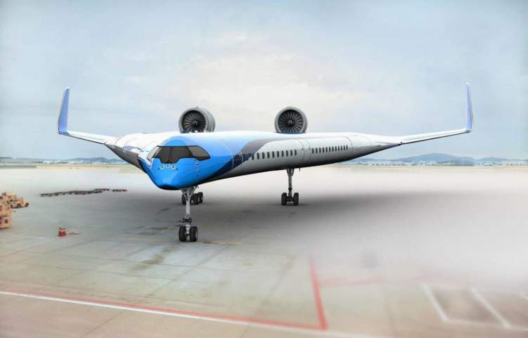 طائرة المستقبل تحمل الركاب على أجنحتها