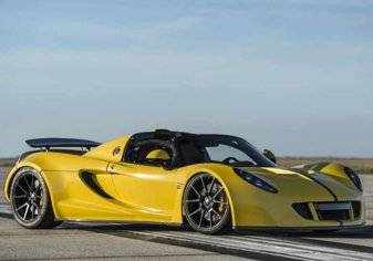 فيديو .. هينيسي فينوم جي تي سبايدر تصبح أسرع سيارة مكشوفة في العالم