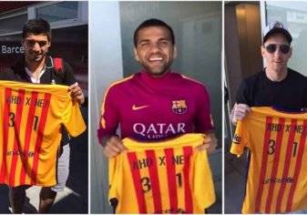 بالصور.. لاعبو برشلونة يستفزون هذا الفريق اللبناني .. والسبب!