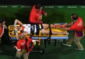 بالفيديو والصور.. إصابة مروعة للاعب جمباز في أولمبياد ريو 2016