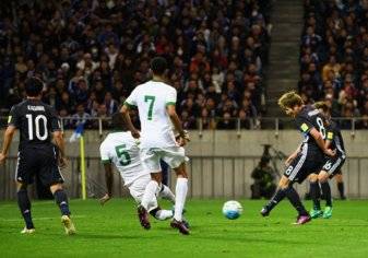 بالصور.. السعودية تخسر أمام اليابان في تصفيات كأس العالم