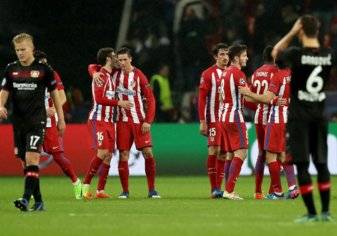 بالصور.. أتلتيكو مدريد يسقط بايرليفركوزن على أرضه في دوري الأبطال