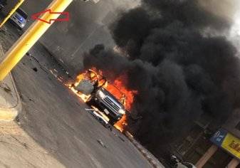 صور وفيديو: انفجار سيارة بالقطيف و تفحم جثث الارهابيين بعد ملاحقة الأمن