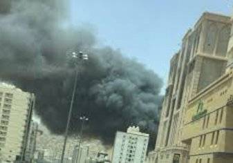 بالصور:  إجلاء 600 حاج إثر حريق بفندق في مكة