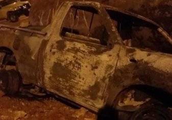 اندلاع حريق بمركبة رش مبيدات غرب محافظة الأفلاج  (صور)