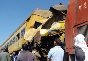 حادث تصادم شنيع بين قطارين بمحافظة البحيرة المصرية ووفاة وإصابة 25 على الأقل (صور)