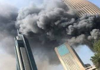 إخلاء أكثر من 2500 شخص بسبب حريق في بنك الكويت الوطني (فيديو)