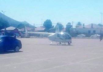 ضابط يهبط بطائرة هليكوبتر لشراء وجبة طعام من كنتاكي (صور)