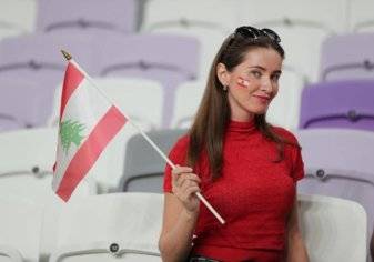 بالصور.. جميلات لبنان يخطفن الأنظار في كأس آسيا