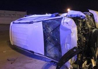 نهاية مأساوية لحادث تصادم مروع بين مركبتين في حجرة الباحة (صور)