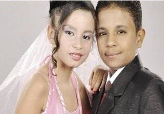 شاهد .. صور زفاف اصغر عروسين فى مصر!