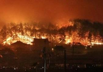 حريق هائل يندلع في كوريا الجنوبية وتوقعات بكارثة نووية