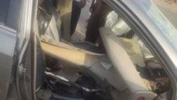 سياج حديدي يخترق سيارة عائلة باكستانية بجازان