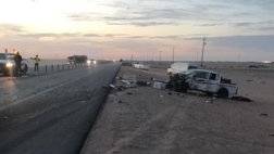 حادث عنيف بين 4 مركبات بتحويلة على طريق الدمام – القيصومة