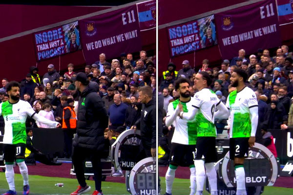 جماهير ليفربول تعبر عن الاشتباك الساخن بين محمد صلاح وكلوب بـ"النهاية الحزينة"