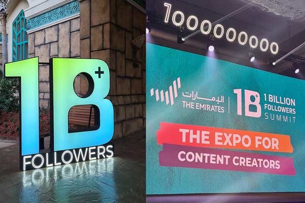 اجتماع صناع المحتوى والمؤثرين من حول العالم في قمة المليار متابع في دبي